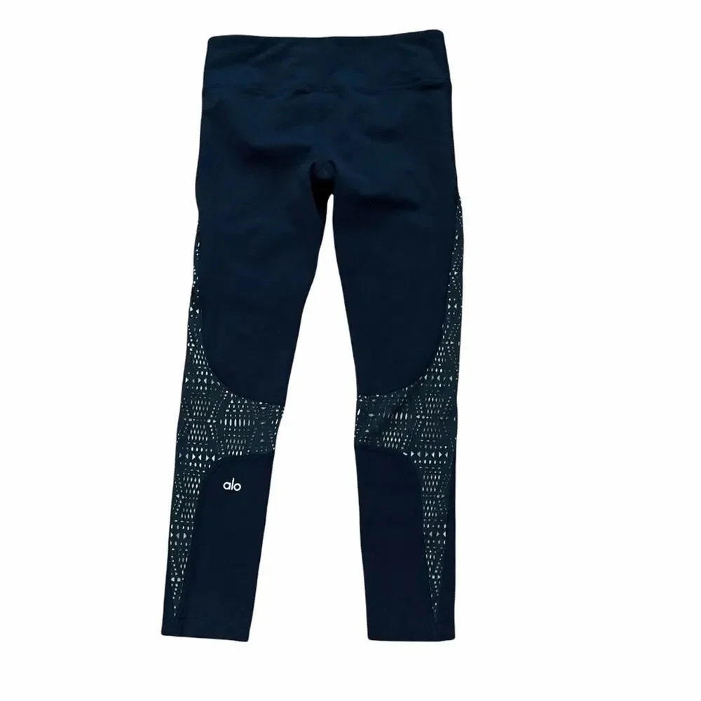 Alo Laser Cut Legging Black Size Small